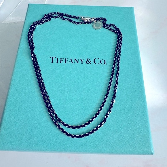 Tiffany & Co. black enamel Sparkle Chain - Picture 2 of 5